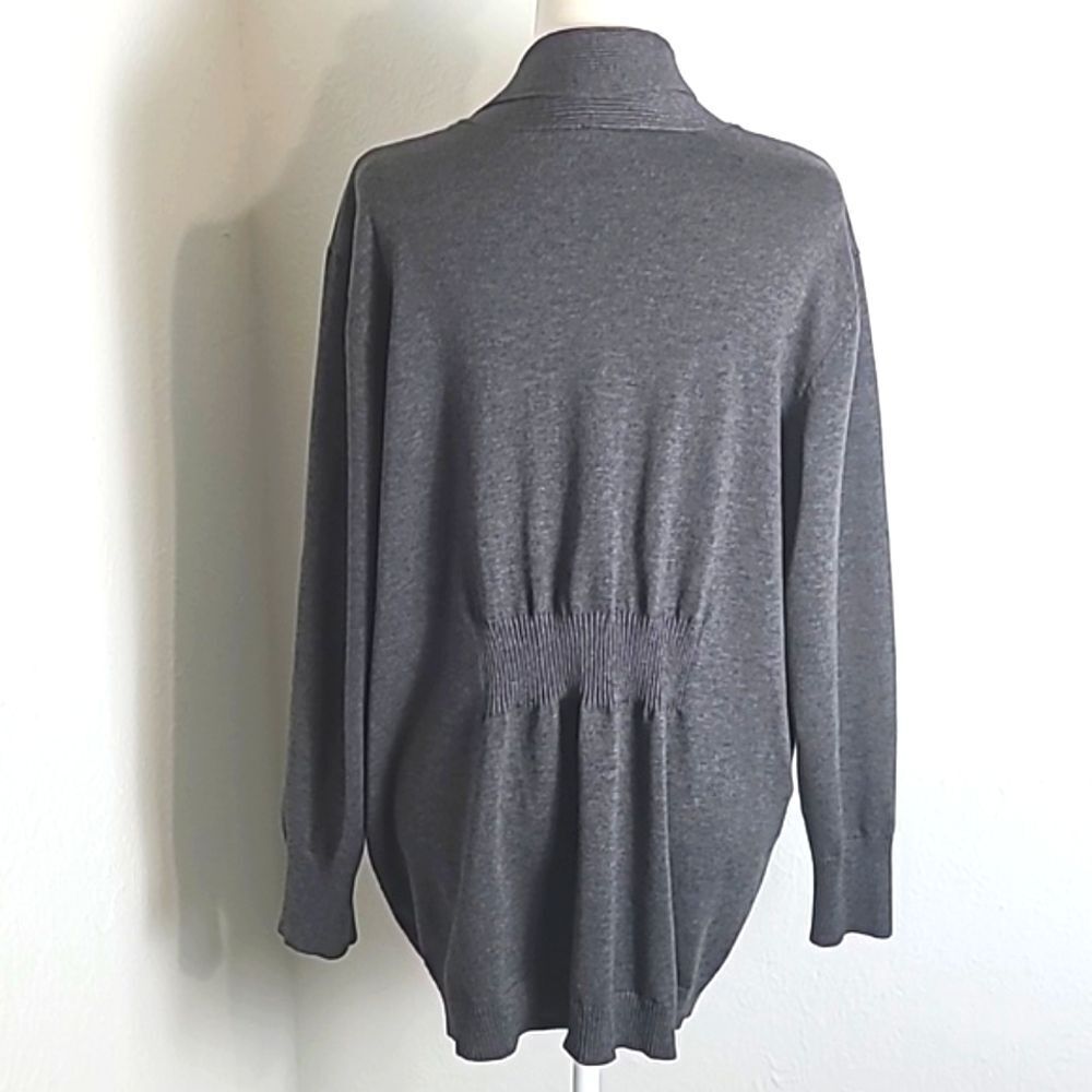 Faded Glory Gray Cardigan Sweater, Size 3X, 22/24W - Picture 6 of 8
